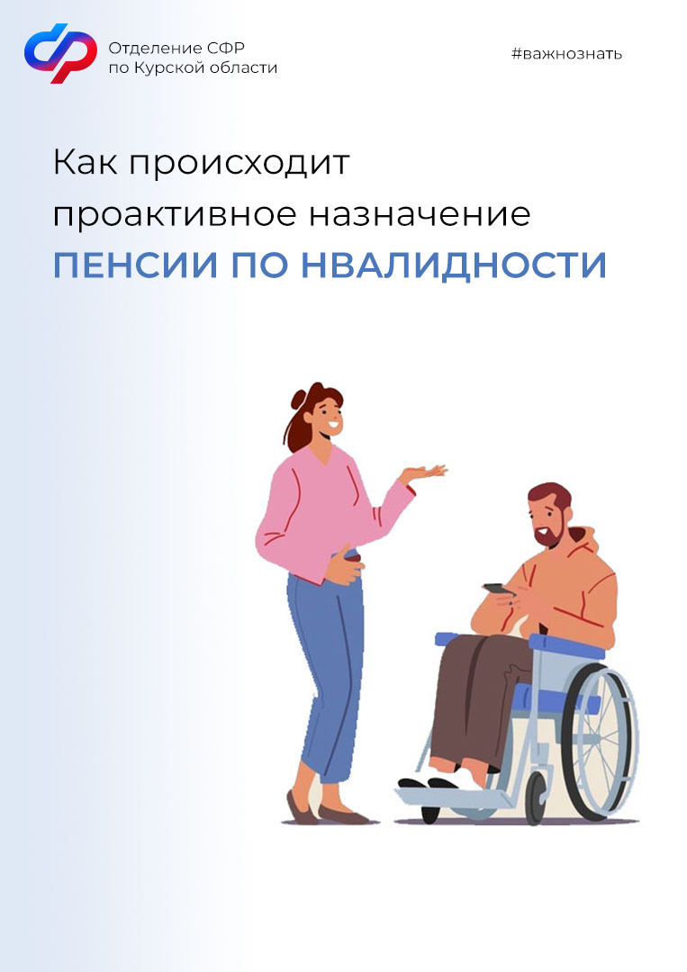 В 2023 году 2117 курянам пенсия по инвалидности оформлена беззаявительно.